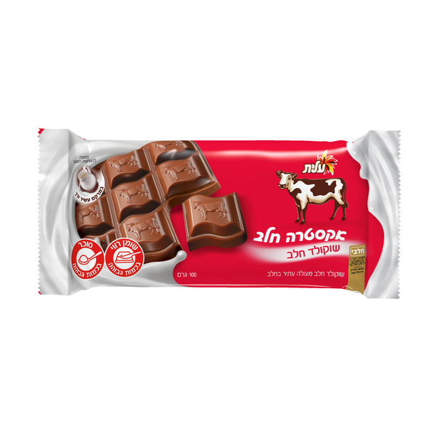 שוקולד פרה אקסטרה חלב בדצ 100 גר