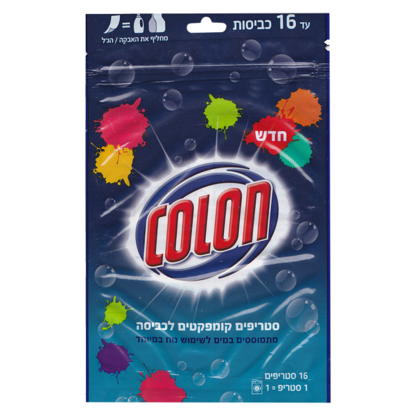 סטריפים לכביסה קולון 16 יחידות