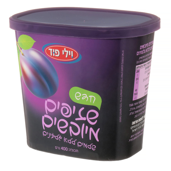 שזיפים מיובשים שלמים ללא גלעינים 400 גרם