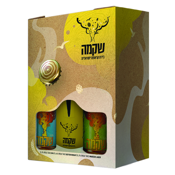 מארז שקמה- מיקס 5 בק' 330 + מתנה