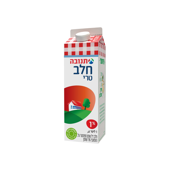 חלב 1% מהדרין ליטר רמת הגולן