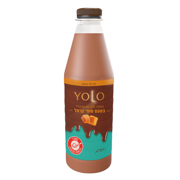 משקה YOLO בטעם טופי קרמל 1 ליטר