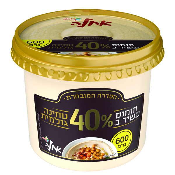 חומוס הסדרה המובחרת 40% טחינה 600 גרם
