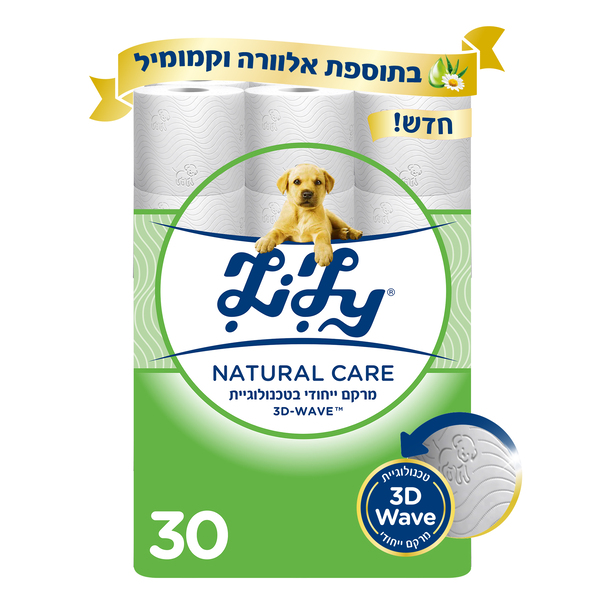 לילי נייר טואלט נטורל קר 30