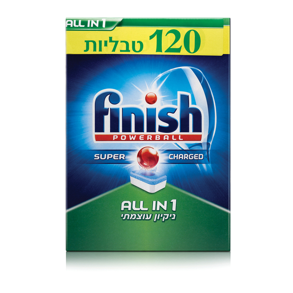 טבליות למדיח כלים פיניש אול אין וואן 120 טבליות