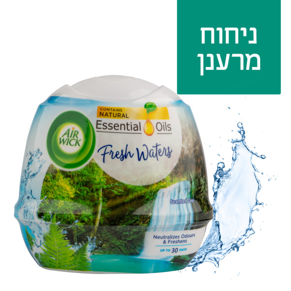 מבשם ג'ל מוצק איירוויק בניחוח מרענן 180 גרם