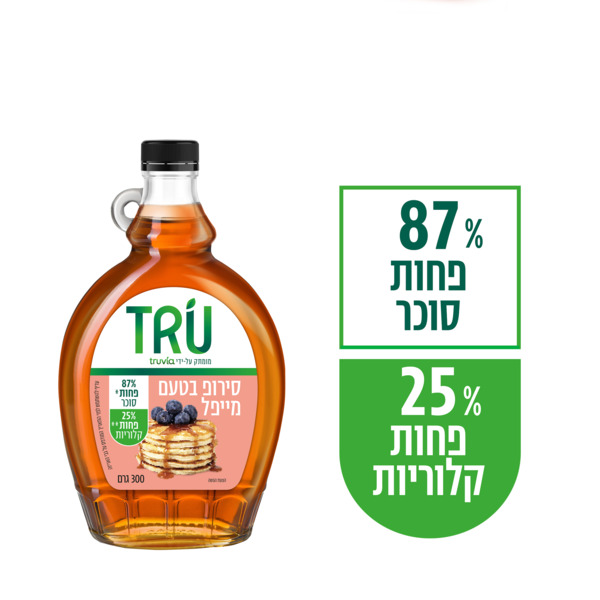 סירופ בטעם מייפל טרו - מידע תזונתי