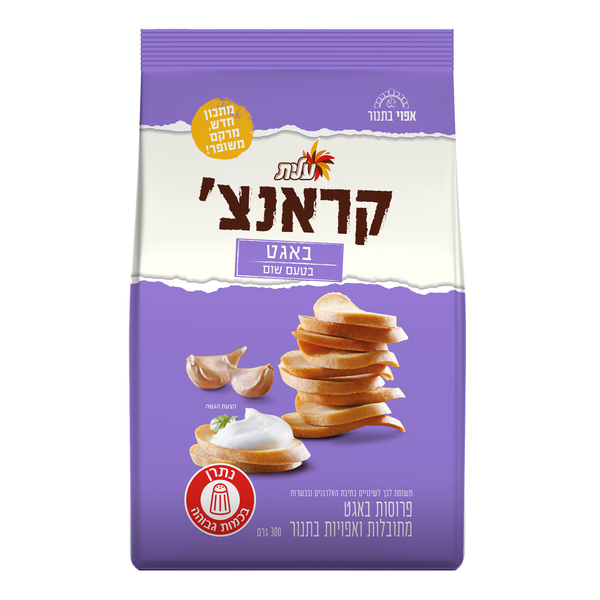 באגט קראנצ' בטעם שום 300 ג'