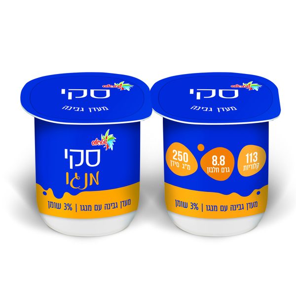 מעדן גבינה עם מנגו 3%