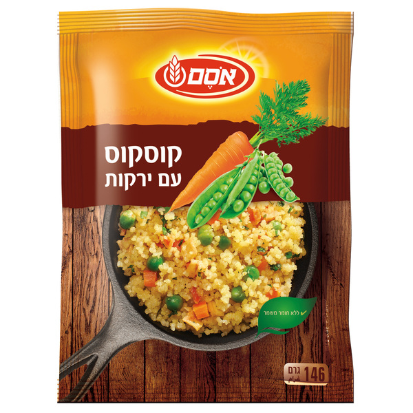 תבשיל קוסקוס עם ירקות 146 גרם אסם