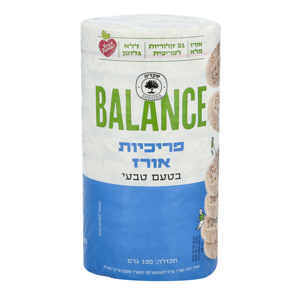 פריכיות אורז טבעי 100 גרם