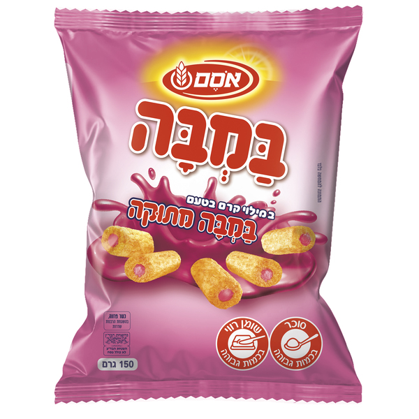 במבה במילוי קרם במבה מתוקה 24*150גרם