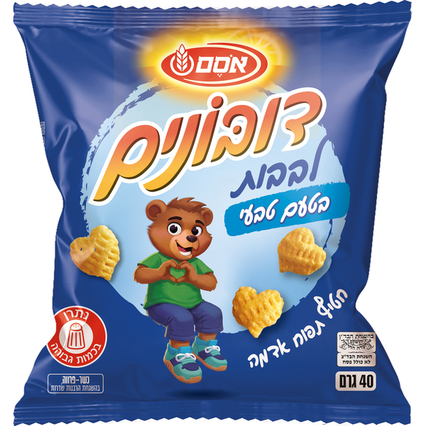 חטיף דובונים לבבות בטעם טבעי