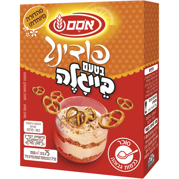 אסם פודינג בטעם בייג - מידע תזונתי
