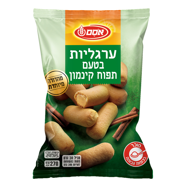 ערגליות בטעם תפוח קינמון 12*270גרם 2020
