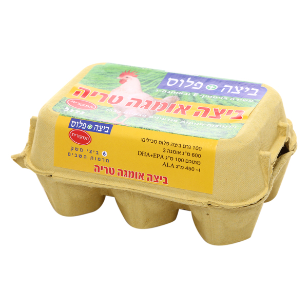 ביצה פלוס 6 יח L - מידע תזונתי