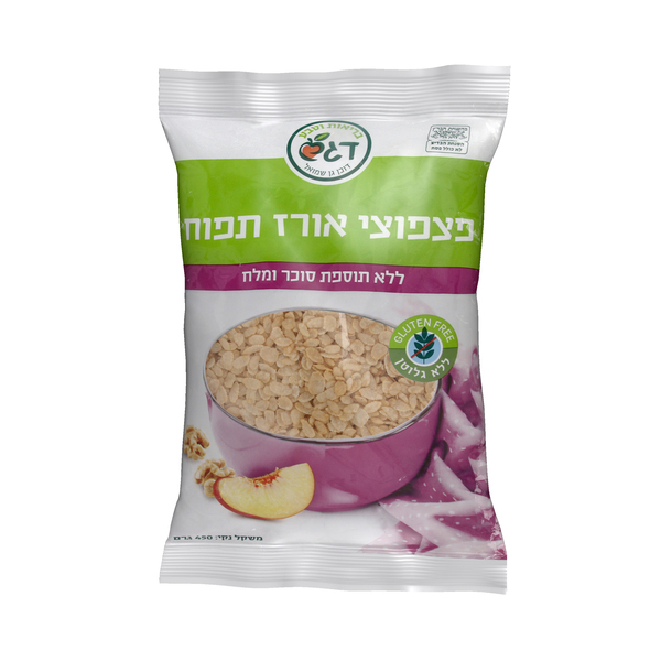 פצפוצי אורז קל 450 ג - מידע תזונתי