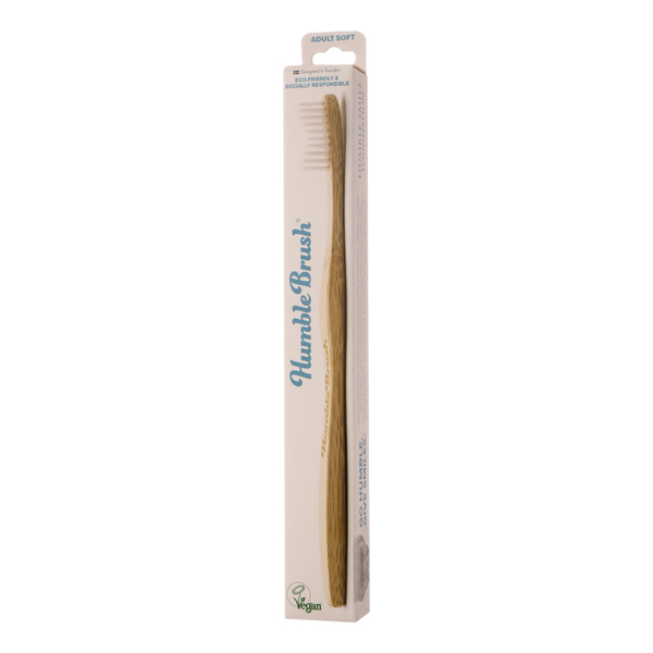 מברשת שיניים למבוגרים, סופט, לבן, Humble brush
