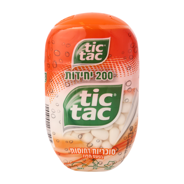 טיק טק תפוז בקבוק
