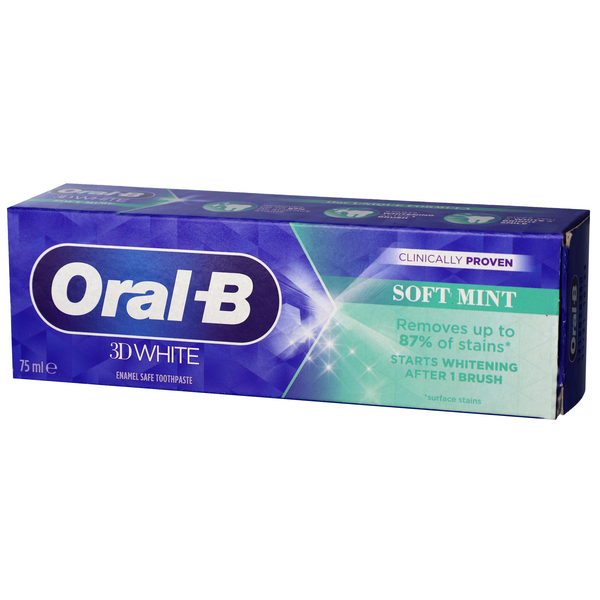 אורל בי 3D WHITE משחה-מנטה עדינה