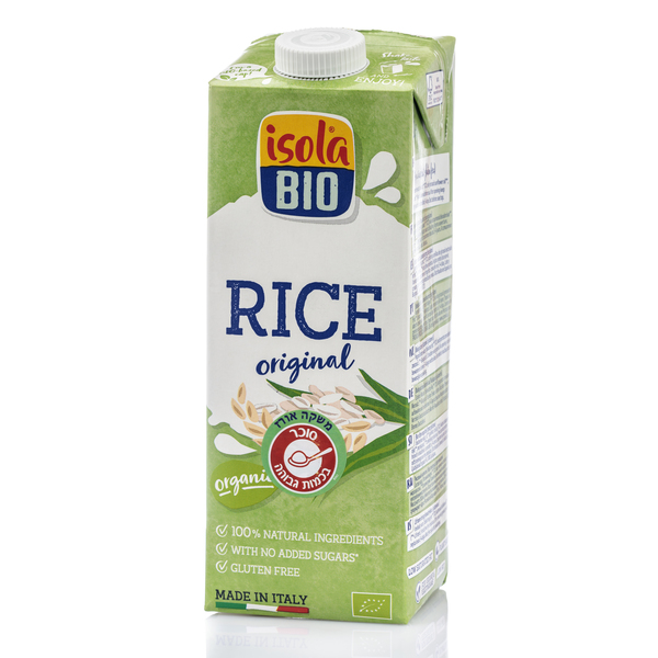 משקה אורז טבעי אורגני 1ליטר ISOLA