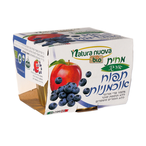 מחית תפוח אוכמ 100% פרי 200 ג נטורה נובה