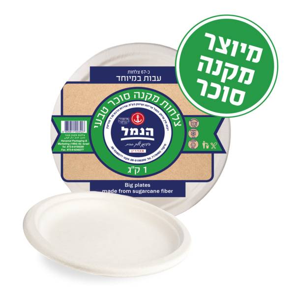צלחות גדול מקנה סוכר