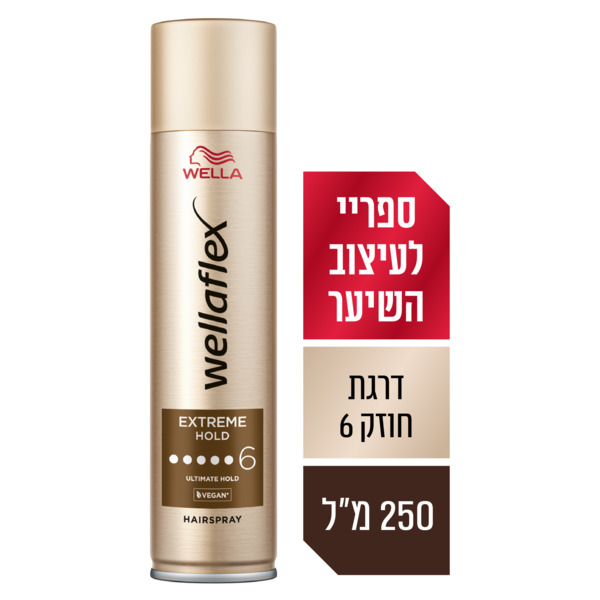וולהפלקס ספריי לעיצוב מגה עמיד 250 מל