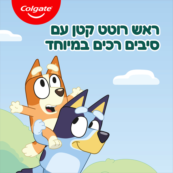 מברשת שיניים חשמלית לילדים בלואי סיבים רכים במיוחד לגילאי 3+ מארז עם סוללה