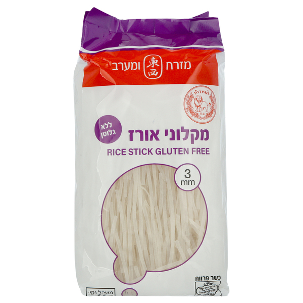 מקלוני אורז ללא גלוט - מידע תזונתי