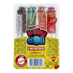 בייבי דול סוכריות לקקן רביעייה 24 גרם