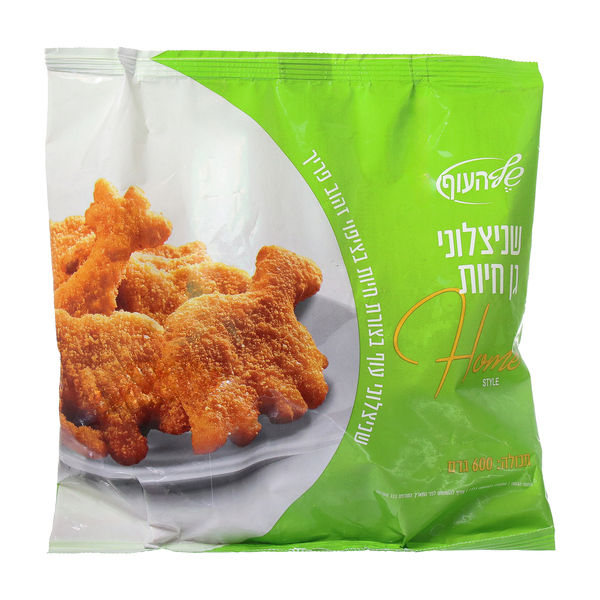 שניצלוני גן חיות 600גר טופ שף - מידע תזונתי