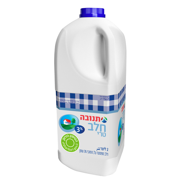 חלב תנובה כד 2 ל  }תנובה{ מהדרין* - מידע תזונתי