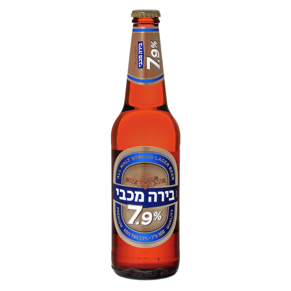 ערכים תזונתיים מכבי  7.9% 500מ"ל בקבוק חוזר
