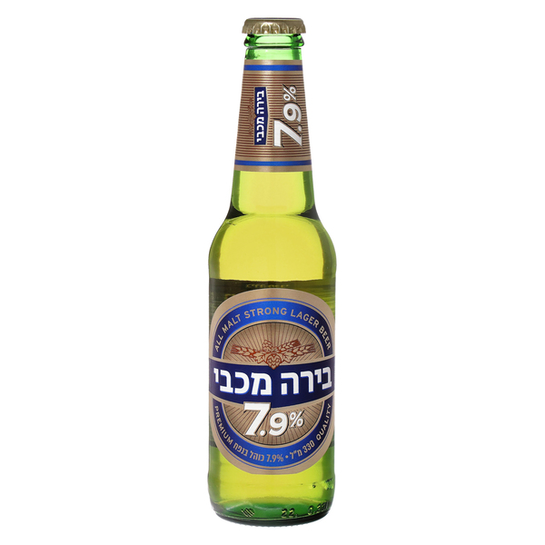 ערכים תזונתיים מכבי  7.9% 330מ"ל בקבוק