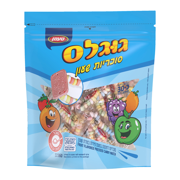 סוכריות סודה שעון משפחתי 30יח` - מידע תזונתי