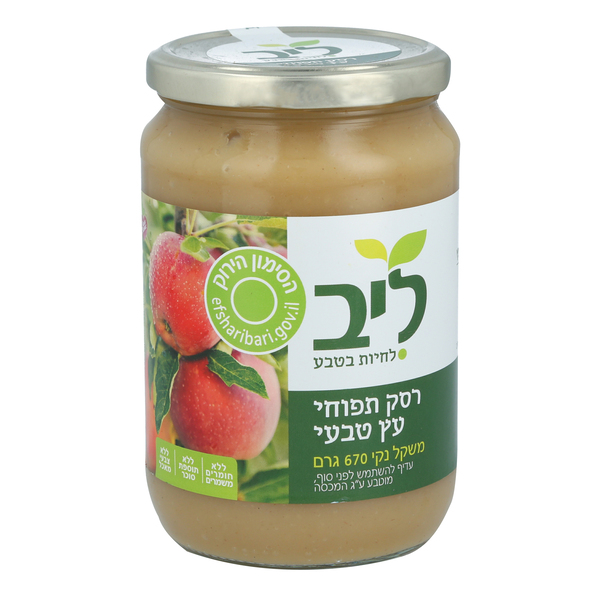 רסק תפוחים טבעי 670גר ליב - מידע תזונתי