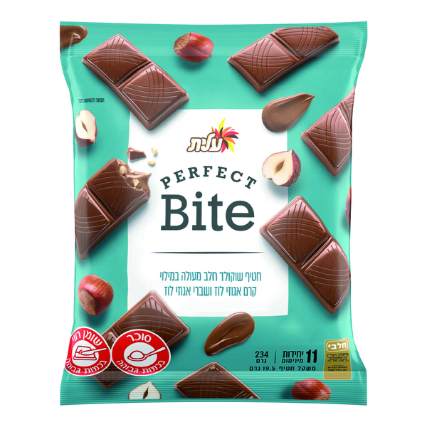 עלית Perfect bite קרם אגוזים ושברי אגו - מידע תזונתי