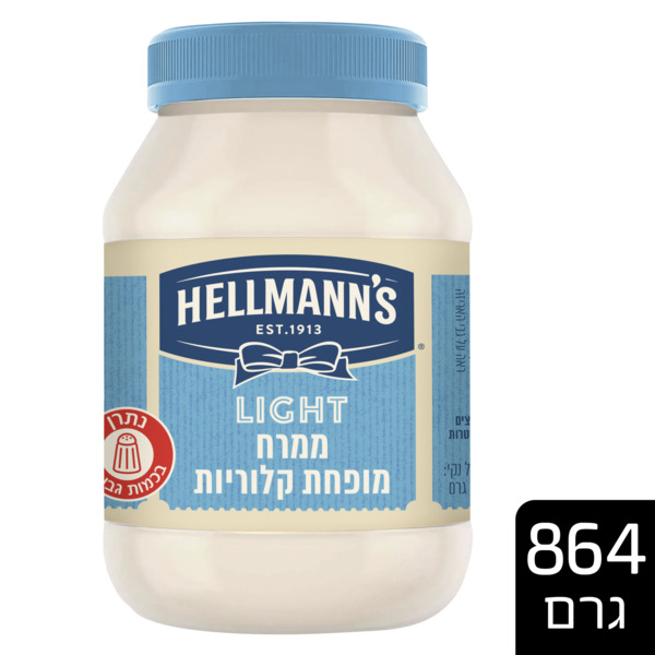 הלמנס ממרח מופחת קולוריות 864ג. - מידע תזונתי