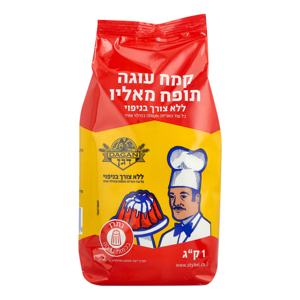 קמח עוגה תופח מנופה