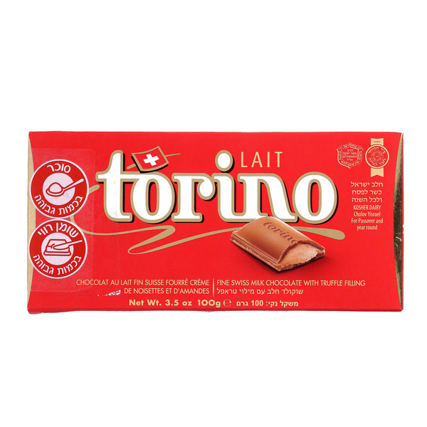 שוקולד טורינו חלב 100 גר - מידע תזונתי