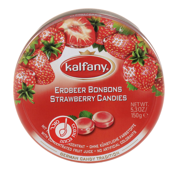 קלפני - סוכריות קשות בטעם תות 150 גרם