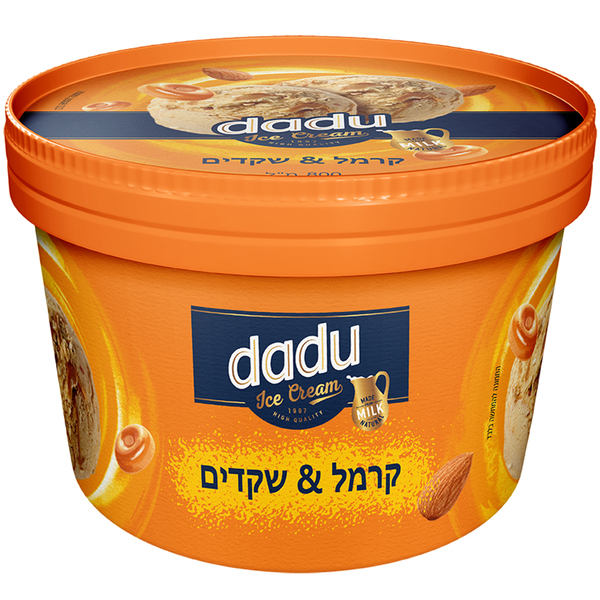 גלידת שמנת בטעם קרמל ושקדים 440 גר - מידע תזונתי