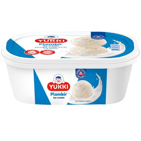 גלידת שמנת משובחת משפחתי YUKKI בטעם וניל