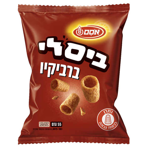 ביסלי אסם בטעם ברביקיו 55 גר - מידע תזונתי