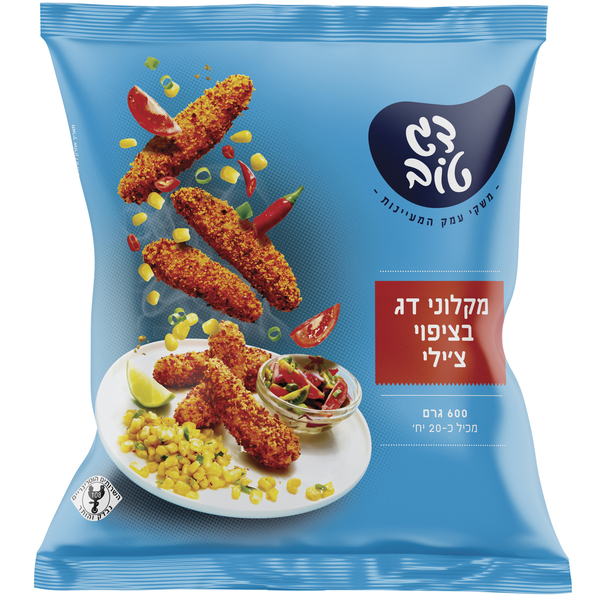 מקלוני דגים בציפוי צ