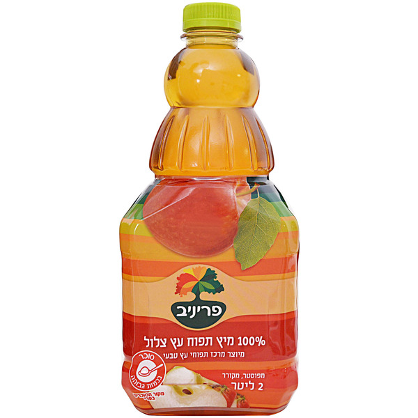 מיץ תפוחים צלול 2 ל