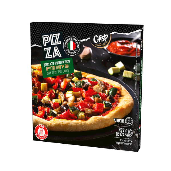 פיצה ירקות ללא גלוטן 360 גר - מידע תזונתי