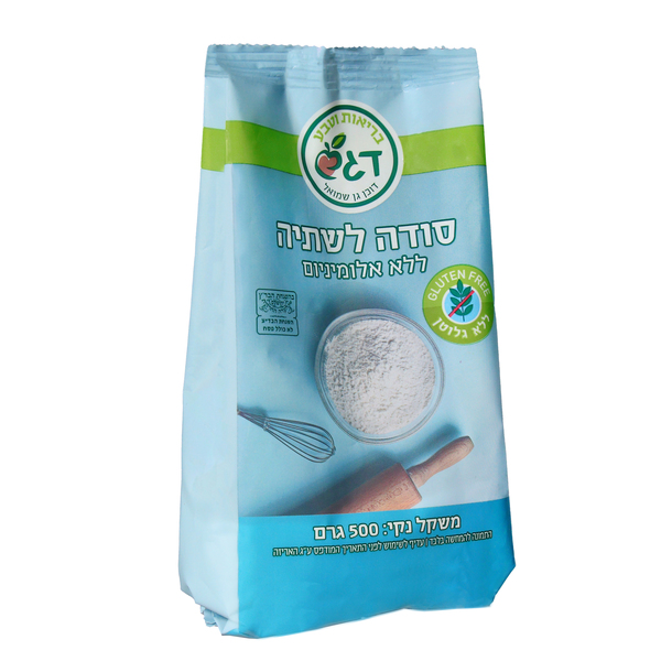 סודה לשתיה ללא אלומיניום דגש 500 גר - מידע תזונתי