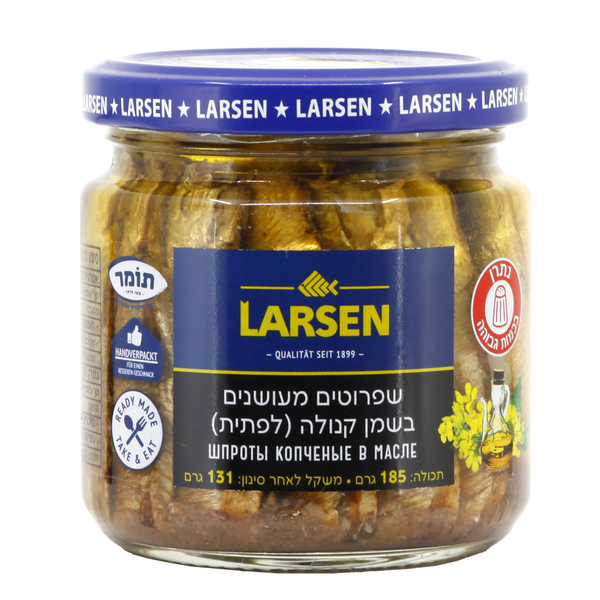 שפרוטים לרסן בשמן קנולה 185 גר - מידע תזונתי